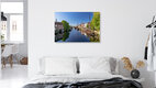 Mockup Photo art by Achim Thomae: Delfshaven in spring with reflecting water
