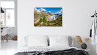 Mockup Photo art by Achim Thomae: Aletsch Glacier in a summer mountain landscape