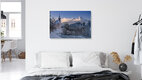Mockup Photo art by Achim Thomae: winter landscape in Upper Bavaria with snow-covered mountains