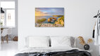 Mockup Photo art by Michael Valjak: sunrise over Es Pontàs in Mallorca, calm coastal atmosphere.