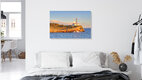 Mockup Photo art by Michael Valjak: lighthouse in Portocolom, Mallorca by the calm sea