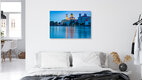 Mockup Fotokunst von Martin Wasilewski: ruhige Abendstimmung in Passau mit blauen Himmel