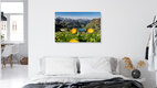 Mockup Photo art by Sascha Hoffmann-Wacker: mountain lake surrounded by flowers and meadows.