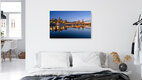 Mockup Fotokunst von Achim Thomae: Panorama von Dresden bei Sonnenuntergang
