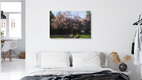 Mockup Photo art by Nadja Jacke: motion blur of a blooming cherry tree