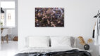 Mockup Abstract cherry blossoms in soft colors, conveying motion and lightness.