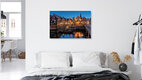Mockup Photo art by Achim Thomae: calm blue hour over Lüneburg's old town