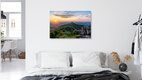 Mockup Photo art by Achim Thomae: sunset over Hohenzollern Castle in soft colors.