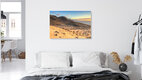 Mockup Fotokunst von Michael Valjak: Abendstimmung an der Küste von Fuerteventura mit Dünen.