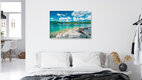 Mockup Photo art by Martin Wasilewski: calm summer day at Lake Eibsee with mountains in the background.