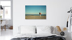 Mockup Fotokunst von Oliver Buchmann: Strandlandschaft mit Rettungsturm und ruhigem Meer
