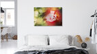Mockup Fotokunst von Nadja Jacke: verträumtes Blütenporträt eines Hibiskus mit Unschärfe