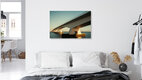 Mockup Photo art by Oliver Buchmann: elegant Zeeland bridge over water during golden hour