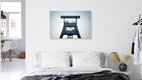 Mockup Photo art by Oliver Buchmann: abstract steel structure with geometric shapes
