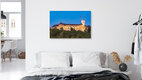Mockup Photo art by Martin Wasilewski: Ljubljana Castle at twilight, soft colors and calming atmosphere.