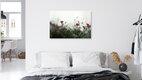 Mockup Photo art featuring delicate pink baby's breath flowers in soft bokeh tones.