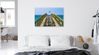 Mockup Photo art by Martin Wasilewski: old pier in Sassnitz by the Baltic Sea shore