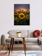 Mockup Photo art by Patrick Noack: sunflower field under an evening sky