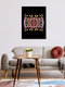 Mockup Wandbild 'The Butterfly Effect Series - 01, Paint Blot Mirror Colorful' – Kunst von Uma Gokhale als Poster oder Acrylglasbild