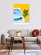 Mockup Wandbild 'A Peek Ahead' – Kunst von Uma Gokhale als Poster oder Acrylglasbild