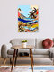 Mockup Wandbild 'The Beach Bound Surrealist 01' – Kunst von Uma Gokhale als Poster oder Acrylglasbild