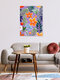 Mockup Wandbild 'Lilac Tropical' – Kunst von Uma Gokhale als Poster oder Acrylglasbild