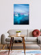 Mockup Photo art by Dennis Schmelz: icebergs in deep blue ocean under clear sky