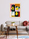 Mockup Illustration of modern pears in soft colors and harmonious composition.