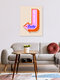 Mockup Wall art featuring a retro neon sign that evokes feelings of luck and a nostalgic mood.