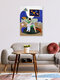 Mockup Illustration by Javiera Hernandez: humorous scene of bedtime wrestling with children