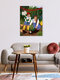 Mockup Illustration by Javiera Hernandez: colorful depiction of motherhood and plants
