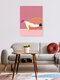 Mockup Colorful illustration by Javiera Hernandez: relaxed mother on a couch
