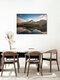 Mockup Photo art by Sebastian Worm: serene lake landscape in the Lofoten, Norway
