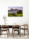 Mockup Morgennebel auf der Seiser Alm in Südtirol, Italien – Fotokunst von Achim Thomae als Poster oder Acrylglasbild