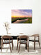 Mockup Fotokunst von Achim Thomae: Leuchtturm Westerheversand am Sonnenaufgang im Nationalpark Wattenmeer