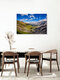 Mockup Fotokunst von Achim Thomae: malerische Serpentinen des Stilfser Jochs in den Alpen