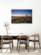 Mockup Photo art: Lighthouse on Sylt's coastline at sunrise, calm atmosphere.