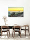 Mockup View from Pico de las Nieves on Gran Canaria with gentle hills and evening mood