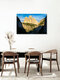 Mockup Fotokunst von Martin Wasilewski: Tre Cime im sanften Licht eines Sommerabends