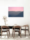 Mockup Photo art featuring soft colors and mountain silhouettes at dusk