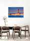 Mockup Fotokunst von Martin Wasilewski: Markusplatz in Venedig zur Dämmerung