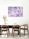 Mockup Fotokunst von Nadja Jacke: sanfte Hydrangeen in lila Tönen, abstrakte Mehrfachbelichtung.