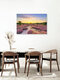 Mockup Fotokunst von Michael Valjak: Sommerabend in blühender Heide mit sanften Farben