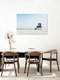 Mockup Image of a beach tower on Langeoog with a wide sandy beach and calm atmosphere