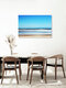 Mockup Photo art featuring a bright turquoise sea with gentle waves