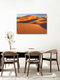 Mockup Photo art by Achim Thomae: gentle sand dunes in the Rub al Khali at sunset
