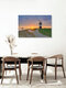 Mockup Photo art by Michael Valjak: Kleiner Preuße lighthouse at sunset in Wremen