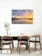 Mockup Photo art by Michael Valjak: Düsseldorf skyline at sunset with soft colors