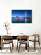 Mockup Photo art by Achim Thomae: Erasmus Bridge in Rotterdam at blue hour
