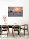 Mockup Sunset over the North Sea coast with soft colors and a calm atmosphere